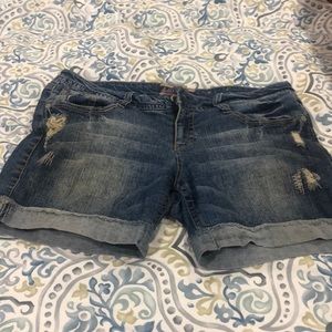 Jrs Wallflower Denim Shorts Size 15